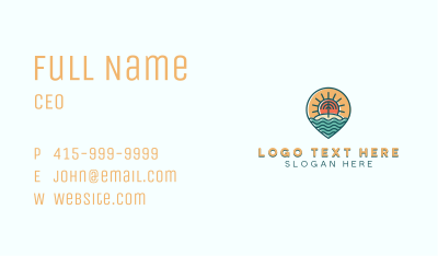 Adventure Location Pin Business Card Image Preview