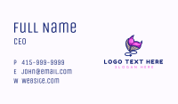 Seductive Lingerie Devil  Business Card Image Preview