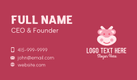 Cute Pink Cow Business Card Image Preview