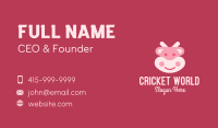 Cute Pink Cow Business Card Image Preview