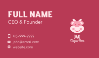 Cute Pink Cow Business Card Image Preview