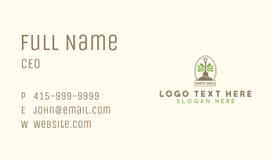 Landscaping Gardening Shovel Business Card Image Preview