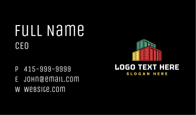 Freight Storage Import Business Card Image Preview