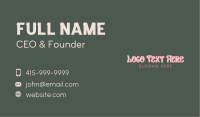 Beauty Fun Wordmark Business Card Image Preview