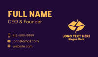 Lip Lightning Bolt Business Card Design