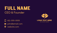 Lip Lightning Bolt Business Card Preview
