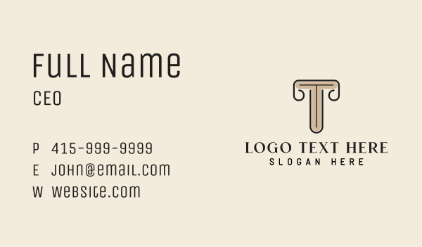 Classy Letter T Business Card Design Image Preview