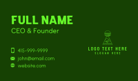 Neon Green Chicken Burger  Business Card Preview