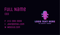 Neon Guitar Music Business Card Image Preview