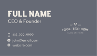 Minimalist Food Brand Wordmark Business Card Image Preview