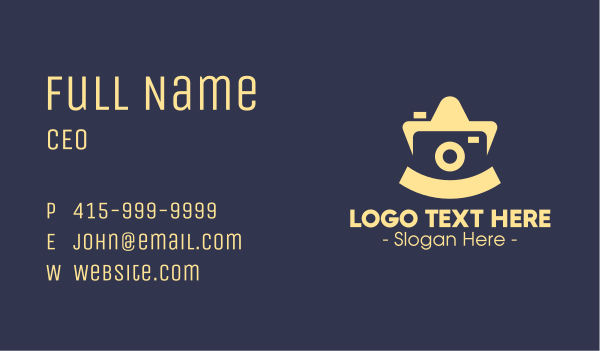 Modern Star Camera Business Card Design Image Preview
