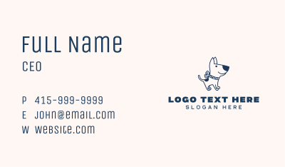 Dog Pet Puppy Business Card Image Preview