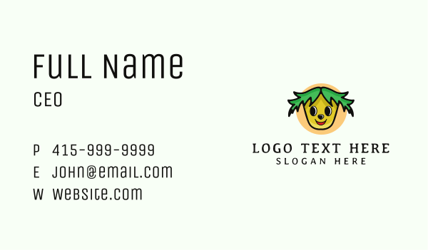 Vegetable Kid Business Card Design Image Preview