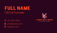 Gaming Rabbit Skull Business Card Preview