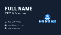 Blue Devil Video Game Business Card Image Preview