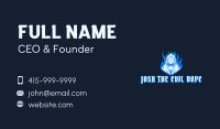 Blue Devil Video Game Business Card Image Preview