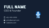 Blue Devil Video Game Business Card Image Preview