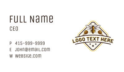 Honeycomb Bee Farm Business Card Image Preview
