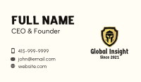 Gladiator Helmet Shield  Business Card Image Preview