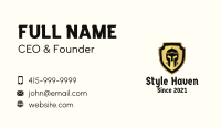 Gladiator Helmet Shield  Business Card Image Preview