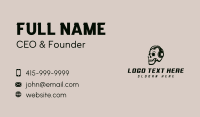 Headset Skull Podcasting Business Card Preview