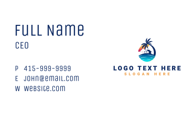 Beach Resort Property Business Card Image Preview