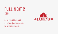 Red Restaurant Cloche Letter Business Card Image Preview