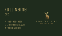 Golden Animal Deer Business Card Image Preview