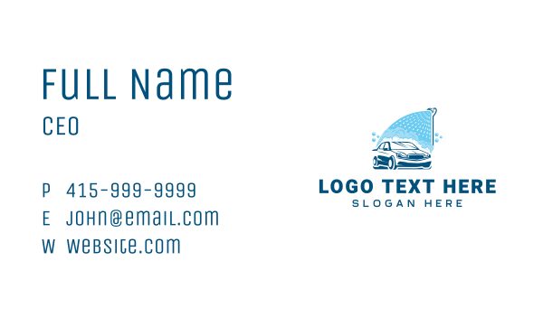 Car Wash Cleaning  Services Business Card Design Image Preview