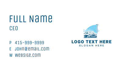 Car Wash Cleaning  Services Business Card Image Preview