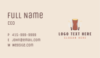 African Percussion Drums Business Card Image Preview