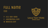 Gold Shield Armor Business Card Image Preview
