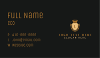 Crown Shield Wreath Academy Business Card Image Preview