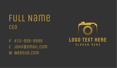 Studio Photography Camera Business Card Image Preview