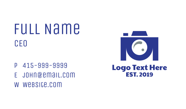 Abstract Photographer Business Card Design Image Preview