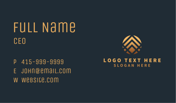 Round Linear Generic Business Card Design Image Preview