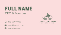 Green Leaf Bunny Business Card Image Preview