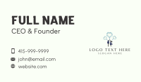 Couple Heart Fireworks Business Card Preview