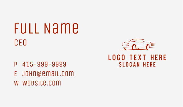Fast Pickup Truck  Business Card Design Image Preview