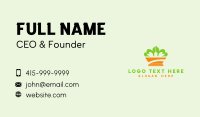 Green Crown Plant Business Card Image Preview