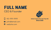 Blue Soccer Meteor  Business Card Image Preview