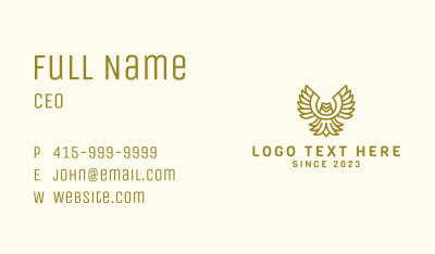 Eagle Feather Wings Business Card Image Preview