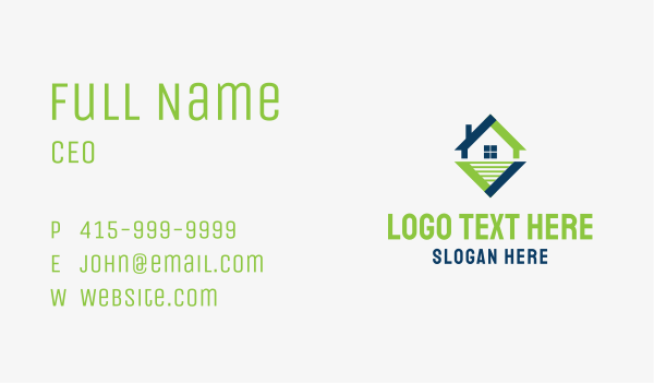 Home Realty Yard Business Card Design