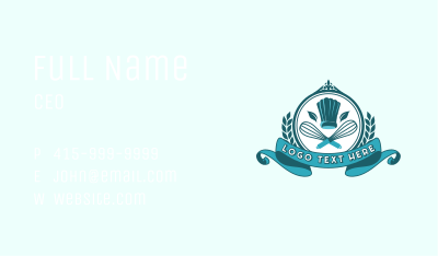 Baker Whisk Toque Business Card Image Preview