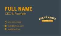 Athletic Style Shop Wordmark Business Card Image Preview