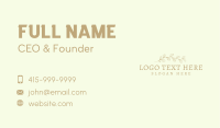 Leaf Ornament Wordmark Business Card Image Preview