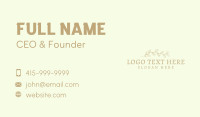 Leaf Ornament Wordmark Business Card Image Preview