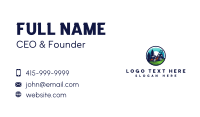 Landscaping Lawn Mower Business Card Design