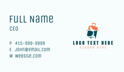 Luggage Travel Tourist Business Card Image Preview