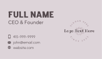 Generic Floral Wellness Business Card Image Preview